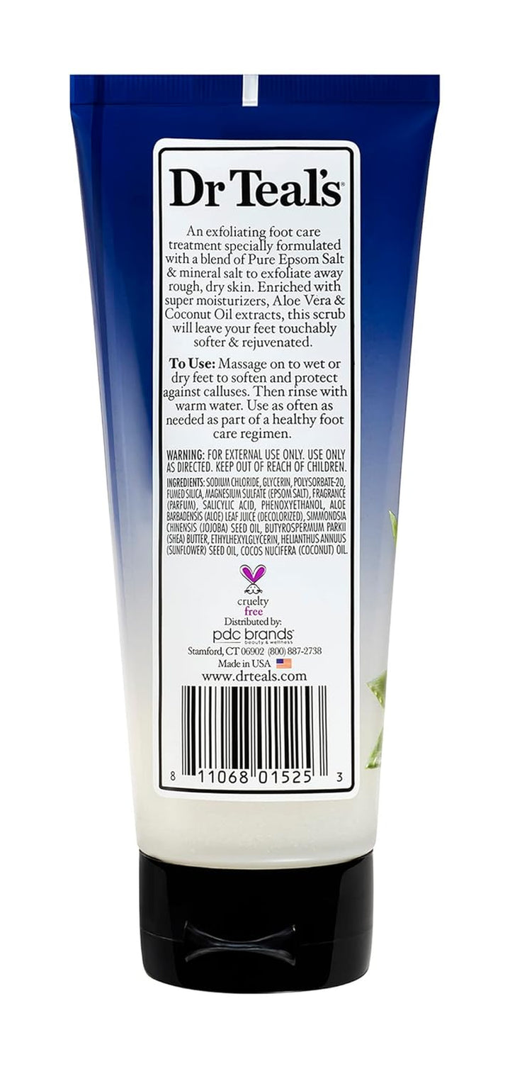Dr. Teal'S Gentle Exfoliant Foot Scrub with Epsom Salt 6 Ounce