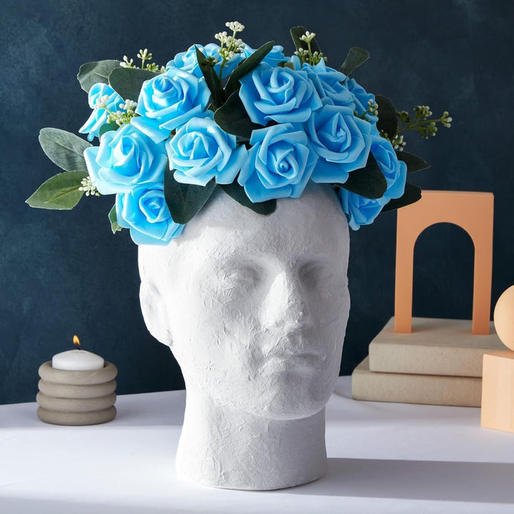 Mannequin Head for Masks, Hats, Wigs - White, 9.25 X 7 X 11 in - Foam Head Wig Stand & Hat Display