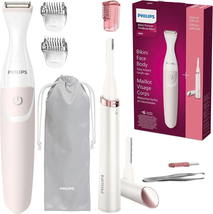 Beauty Bikini Genie Cordless Trimmer for Bikini Line Hair Removal, with Shaving Head and Comb, BRT383/50