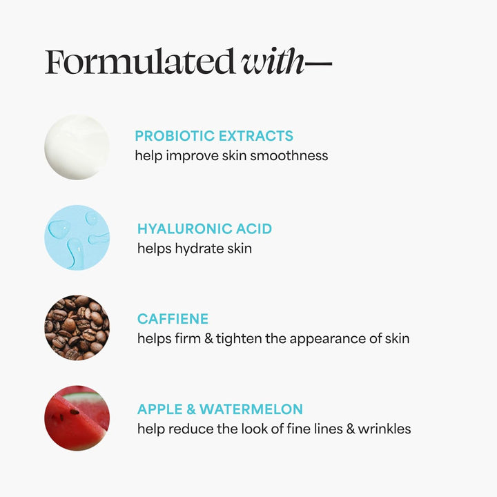 Skin Care Eye Balm Glow & Get It - Dark Circle Treatment, Instantly Hydrate and Brighten Undereye Area, Portable and Perfect to Use On-The-Go, 0.35 Oz.