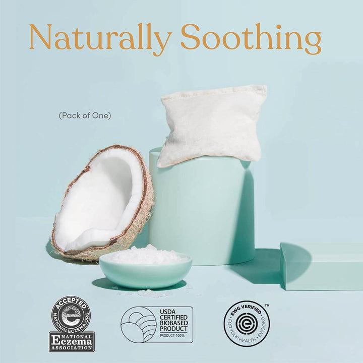 Oatmeal Bath Soak for Babies Kids & Adults - Baby Bath Tea Soaks Made with Prebiotics to Relieve Dry, Itchy, Eczema Prone Skin While Gently Cleansing, Fragrance Free I 1 Bath Tea Soak