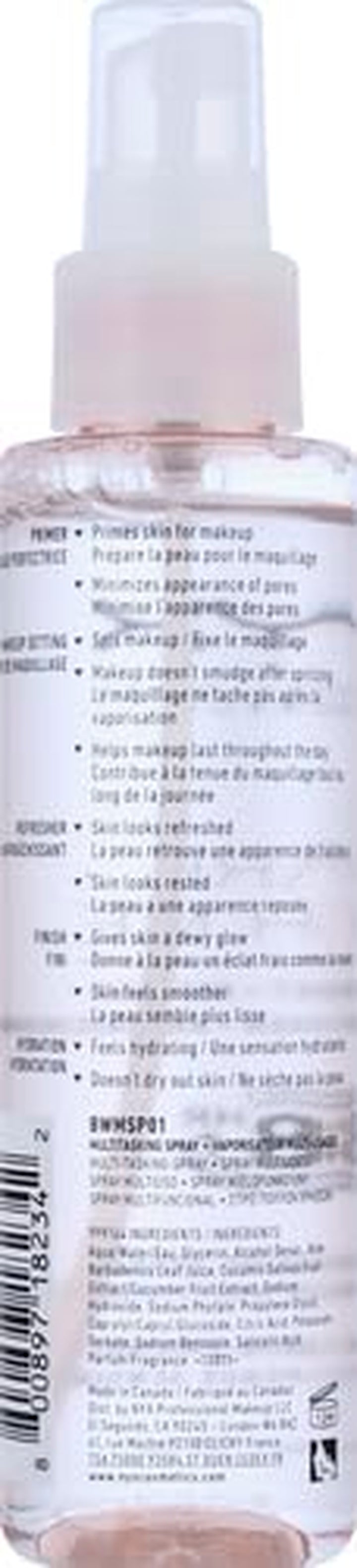 Bare with Me Multitasking Face Primer & Makeup Setting Spray, Hydrating Face Mist for up to 8HR Wear, Long-Lasting, Vegan Formula