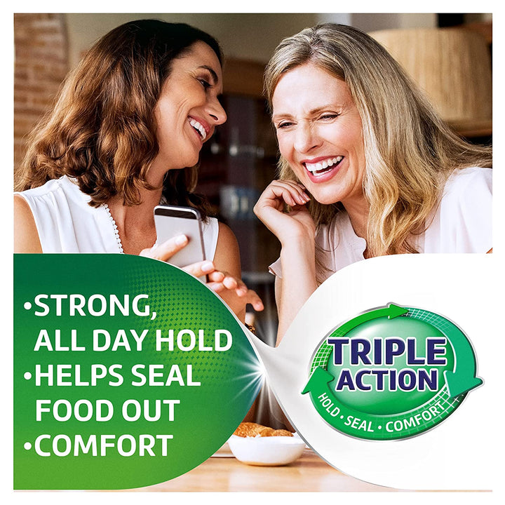 Extra Care Denture Adhesive Cream, Zinc Free Denture Cream - 2.2 Ounce (Pack of 4)