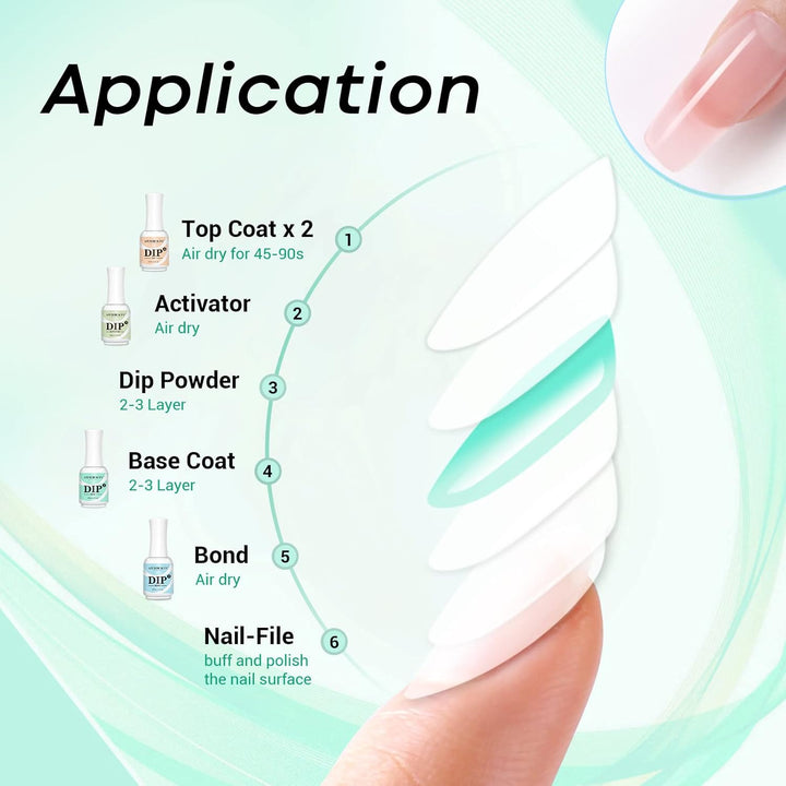 Dip Powder Base Coat 15 Ml for Nail Dipping Powder Set French Nails Art Manicure Beginner DIY Salon