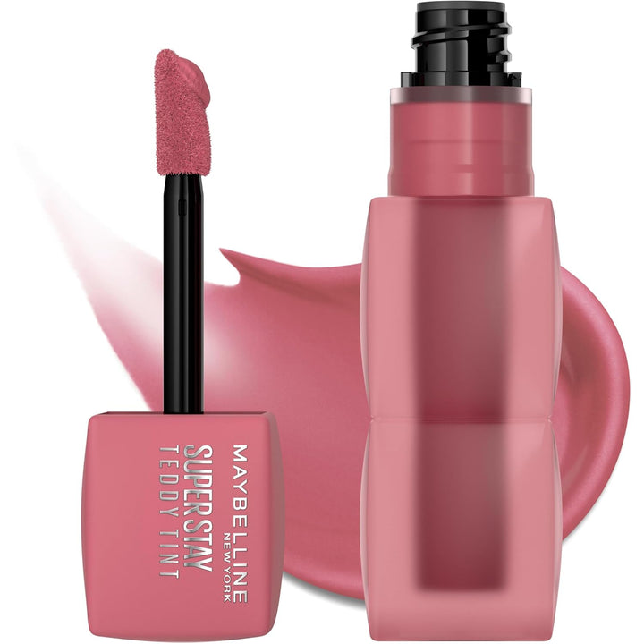 Super Stay Teddy Lip Tint, Long Lasting Matte Lipstick for up to 12HR Wear, Kneehigh, 1 Count