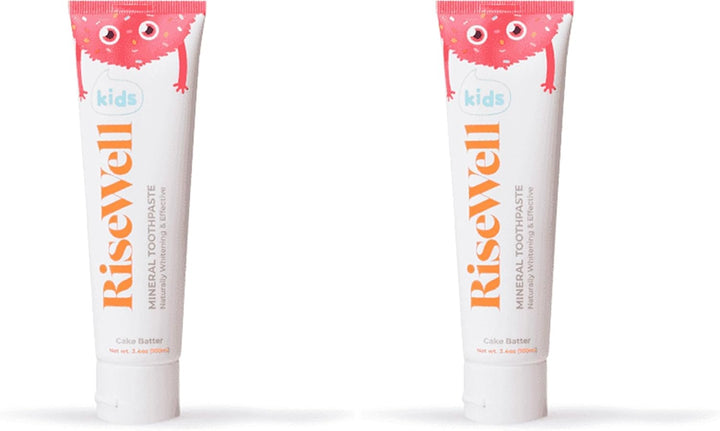 Kids Mineral Toothpaste - Kids Hydroxyapatite Toothpaste - Made by Dentists, Safe to Swallow, No Added Fluoride and All Natural - Cake Batter Flavor, 3.4 Oz