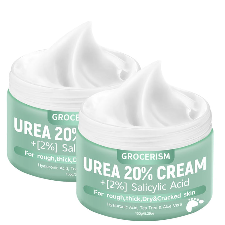 Urea Cream 40 Percent for Feet plus 2% Salicylic Acid 5.29 Oz || Foot Cream and Hand Cream Maximum Strength with Hyaluronic Acid,Tea Tree,And Aloe Vera for Deep Moisturizes,Callus Remover