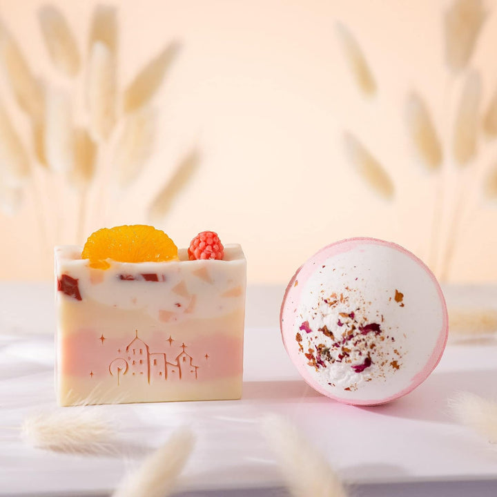 Birthday Gifts for Women, Happy Bath Set Relaxing Spa Gift Baskets Ideas for Women, Her, Mom, Sister, Female Friends, Coworker, Wife, Girlfriend, Daughter, Unique Gifts for Women Who Have Everything