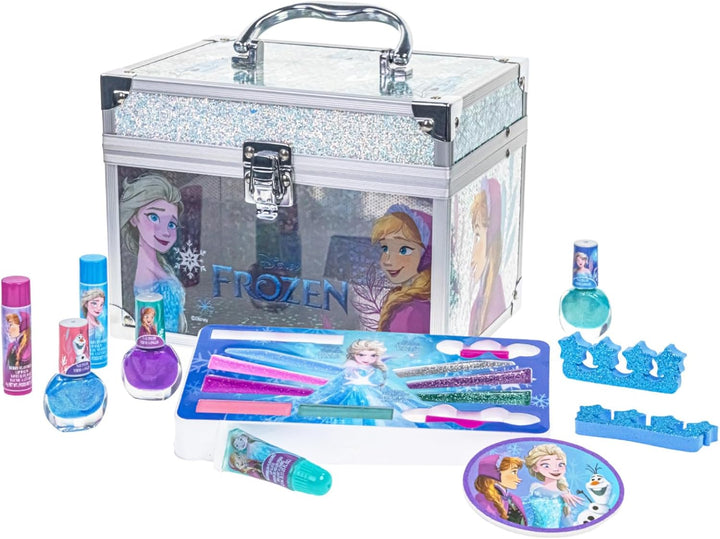 Stitch Train Case Beauty Set, Kids Makeup Kit for Girls, Real Washable Makeup Set, Play Makeup, Party Favor, Birthday, Ages 3 4 5 6 7 8 9 10 11 12 by