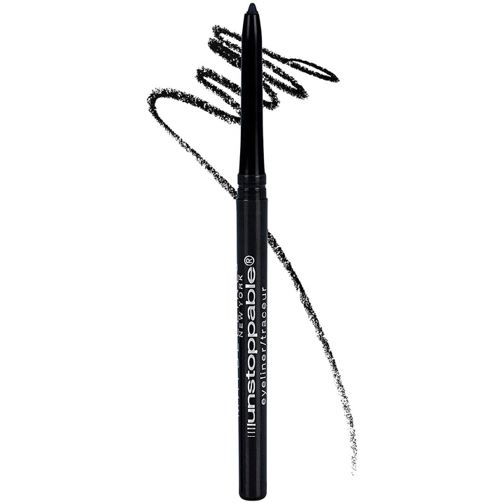 Unstoppable Waterproof Mechanical Black Eyeliner Pencil, Easy to Apply, Smooth Glide, up to 24 Hour Wear, Onyx