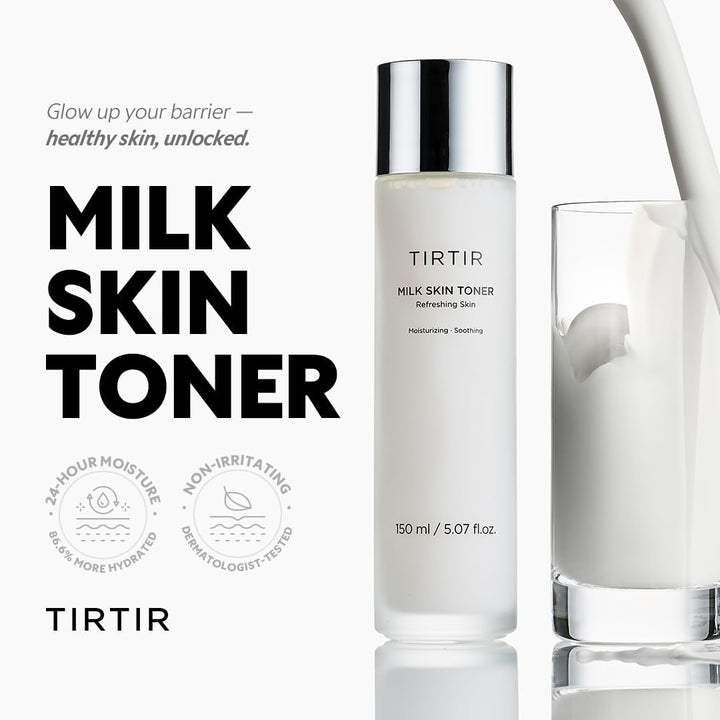 Milk Skin Rice Toner - Deep Moisturizing, Hydrating and Refreshing for Face, Niacinamide, Ceramide, Rice Bran Extract, Nature-Oriented Ingredients, Korean Skin Care, Vegan, 150Ml / 5.07 Fl.Oz.