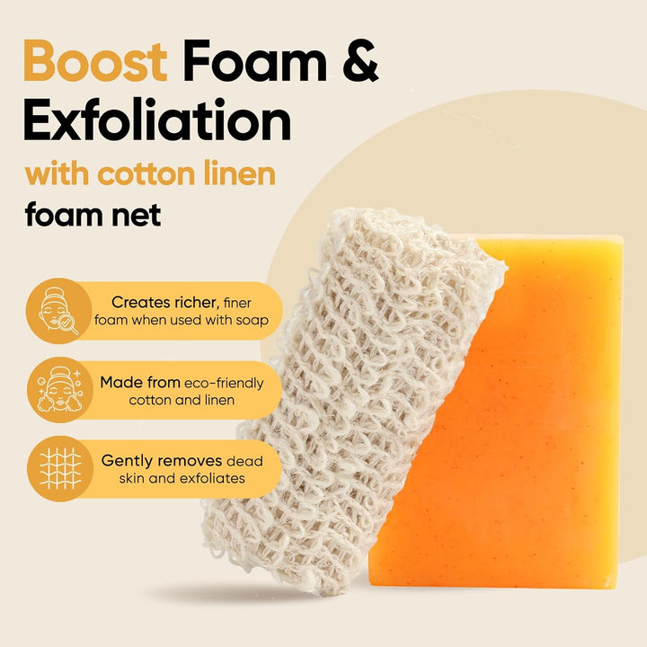 Kojic Acid Turmeric Soap Bars – Dark Spot Remover & Skin Care, Handmade Face & Body Wash Bars with Niacinamide, Shea Butter, Tea Oil, Vitamin C (2 Pack, 8.5 Oz)