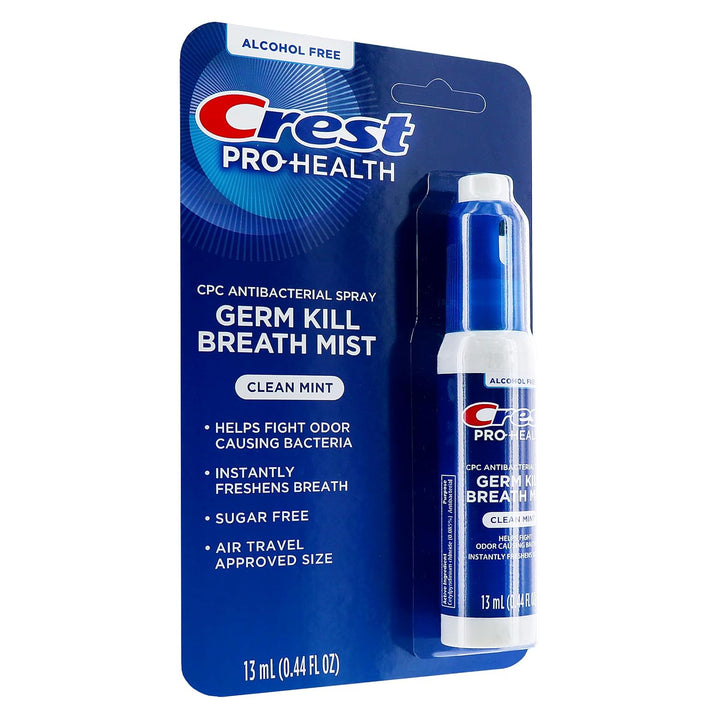 Pro-Health | Portable Alcohol-Free CPC Mist with Clean Mint Flavor | Instant Fresh Breath - 3 Count (0.24Oz/7Ml) Breath Spray