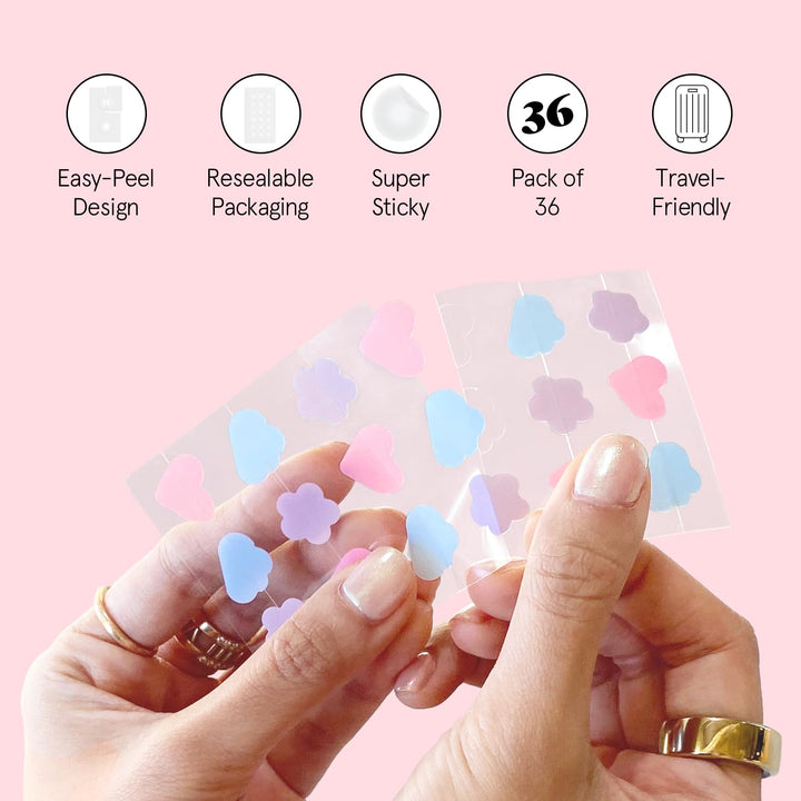 Award Winning Pore Strip - Pimple Patches for Face - Hydrocolloid Acne Patches - Absorbs Zits, Reduces Redness - Cute Patches Dermatologist-Tested, Vegan (Multishape, 36 Count)