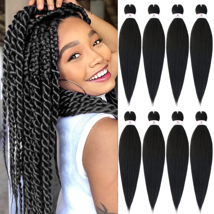 Long Purple Braiding Hair 30 Inch, Pre Stretched Synthetic Braiding Hair for Braids,2 Packs Purple Rumi Hair Extensions for Stage Party Halloween Costume Cosplay