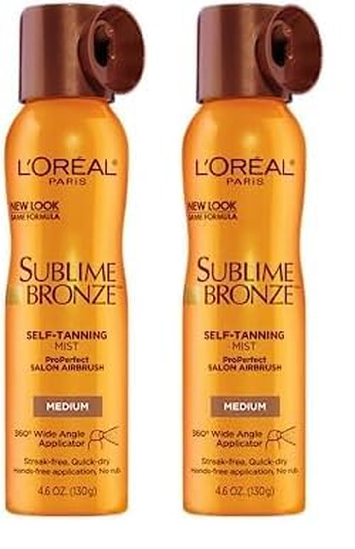 Sublime Bronze Self Tanning Mist, Medium to Natural Spray Tan, 4.6 Oz