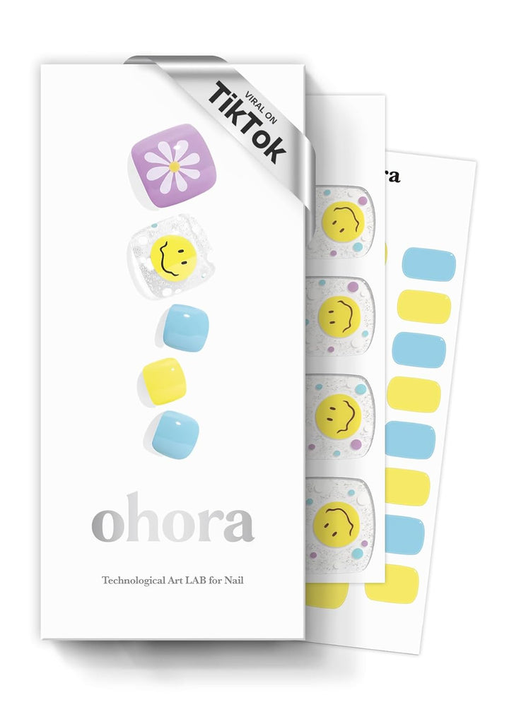 Semi Cured Gel Pedi Strips (P Chilly Red) - Works with Any Pedi Lamps, Salon-Quality, Long Lasting, Easy to Apply & Remove - Includes 2 Prep Pads, Pedi File & Wooden Stick