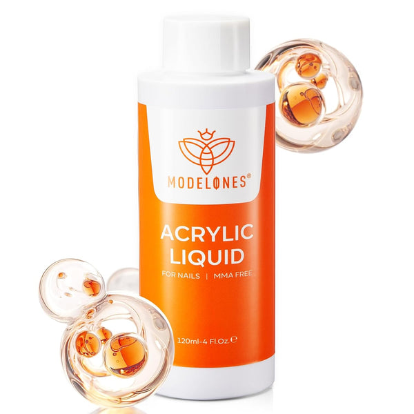 Monomer 4 Oz, Upgraded Monomer Acrylic Nail Liquid for Acrylic Powder Nail Extension 3D Carving, Mma-Free Non-Yellowing DIY Home Salon 120Ml