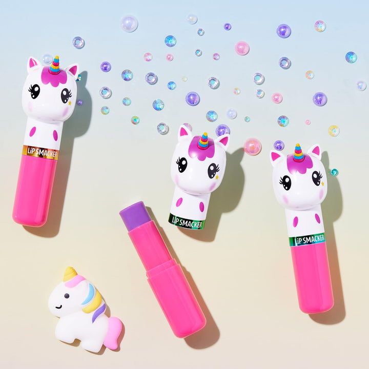 Lippy Pals Unicorn, Flavored Moisturizing & Smoothing Soft Shine Lip Balm, Hydrating & Protecting Fun Tasty Flavors, Cruelty-Free & Vegan - Unicorn Magic