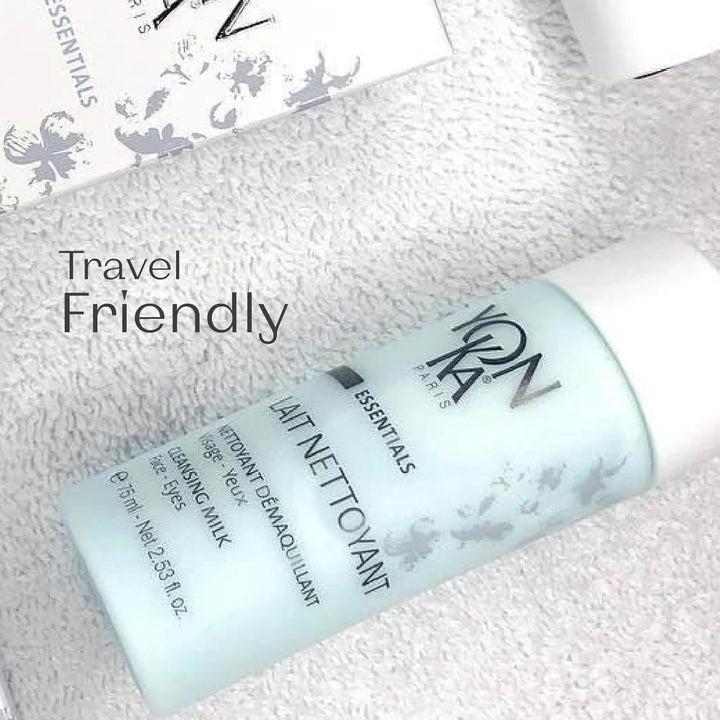 Lait Nettoyant Facial Cleanser, Gentle Milk Cleanser & Makeup Remover, Daily Plant Based Wash, Moisturize and Balance Skins Ph, All Skin Types, Paraben-Free