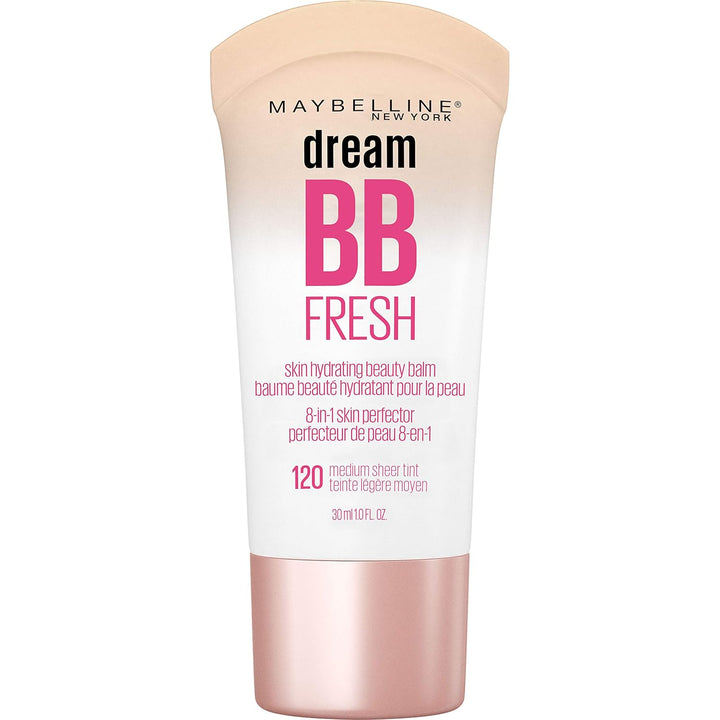 Dream Fresh Skin Hydrating BB Cream, 8-In-1 Skin Perfecting Beauty Balm with Broad Spectrum SPF 30, Sheer Tint Coverage, Oil-Free, Medium, 1 Fl Oz