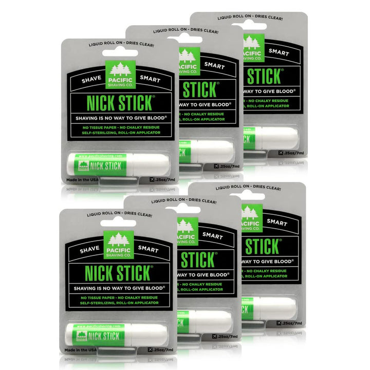Nick Stick - a Shave Essential - Puts Nicks in Their Place - Liquid Roll-On Applicator, Dries Clear - with Vitamin E & Aloe Vera (0.25 Oz, 2 Pack)