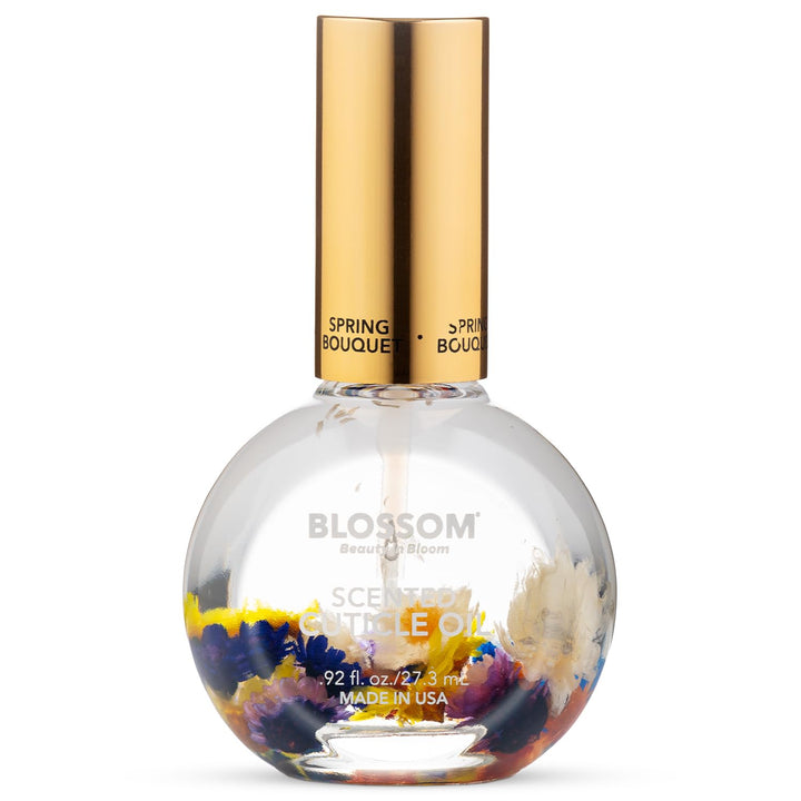 Cuticle Oil for Nails, Hydrating, Moisturizing, Scented Nail Oil Cuticle Care, Infused with Real Flowers, Made in USA, 0.5 Fl. Oz, Rose