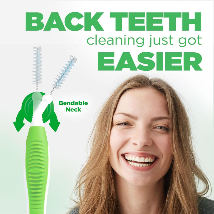 Proxabrush Go-Betweens - Tight - Interdental Brushes - Soft Bristled Dental Picks for Plaque Removal Health - Safe for Braces & Dental Devices, 10Ct (Pack of 6)