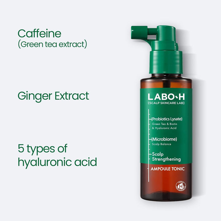 Scalp Strengthening Spray for Hair Growth & Anti-Loss | Vegan Tonic Serum, Instant Cooling & Soothing with Rosemary and Peppermint Oil, Sulfate Free, Korean, 3.38 Fl Oz.