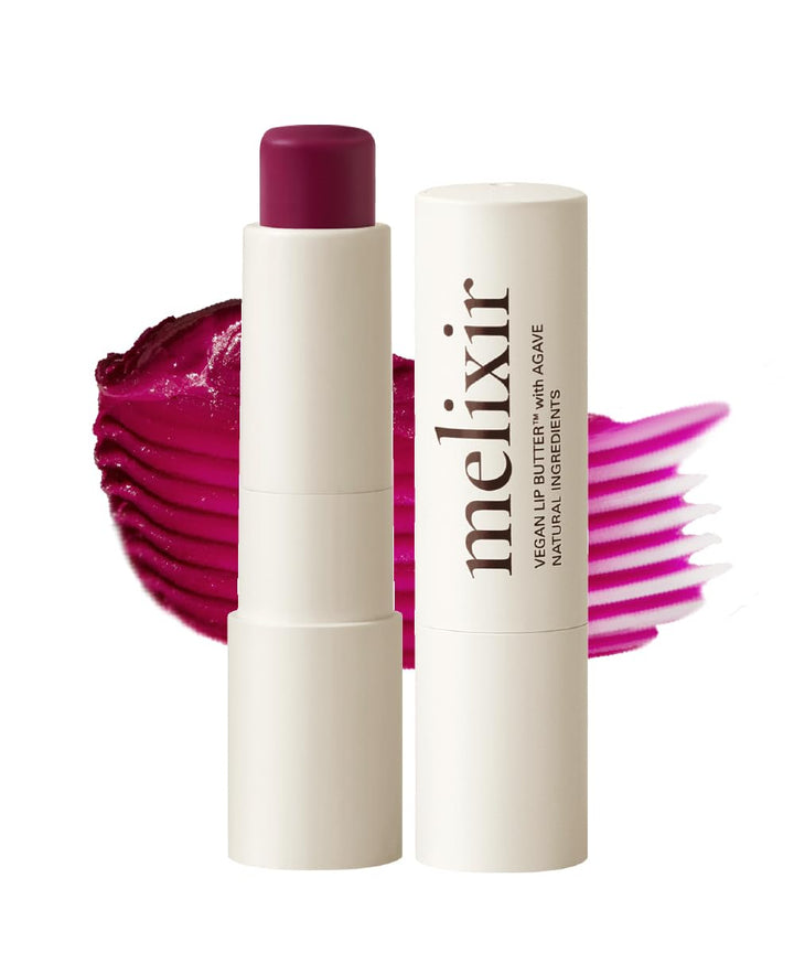 Vegan Lip Butter (12 Colors), Hydrating Tinted Lip Balm Stick, Bee-Free, Petrolatum-Free, Plant-Based, Moisturizes Dry & Chapped Lips with Shea Butter, Sheer, Natural Finish - #02 Nudy Rose