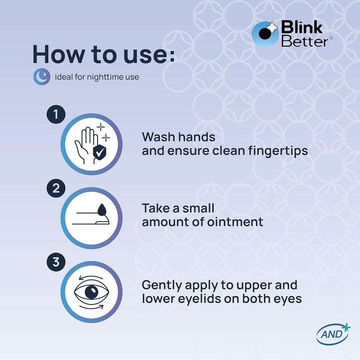 Betterlids Eyelid Ointment – Intense Oat Complex with Shea Butter & Panthenol - Hydrates, Nourishes & Soothes – Moisturizing Care for Dry, Itchy, Red, Sensitive, Flaky Skin around the Eyes - 0.35 Oz