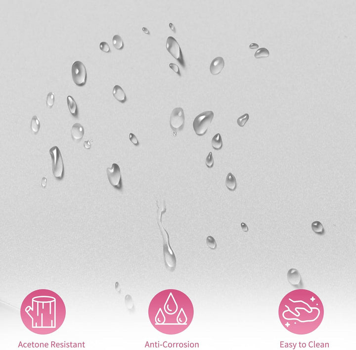 Manicure Table Nail Desk for Nail Tech, Nail Table Beauty Salon Station W/Electric Dust Collector Acetone Resistant W/Lockable Wheel,Arm Rest