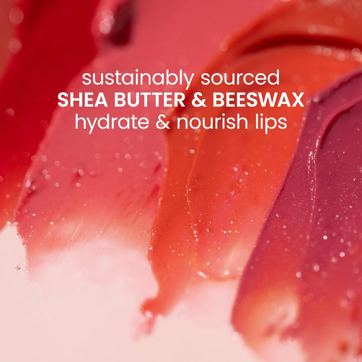 Lip Tint Balm Stocking Stuffers Gifts, Long Lasting 2 in 1 Duo Tinted Balm Formula, Color Infused with Hydrating Shea Butter for a Natural Looking Buildable Finish, Red Dahlia (2-Pack)