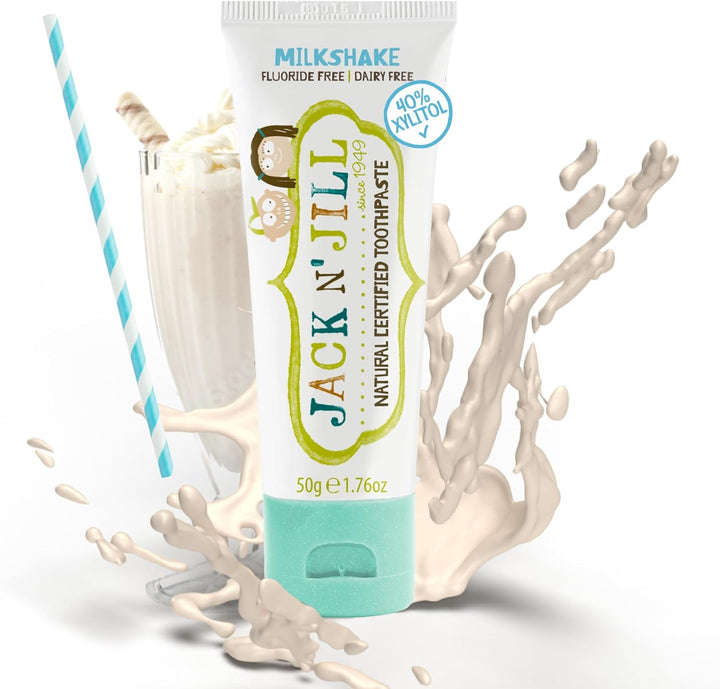 Natural Toothpaste for Kids - Fluoride Free Toothpaste, Safe to Swallow, 40% Xylitol, BPA Free - 1.76 Oz (Variety Pack of 5)