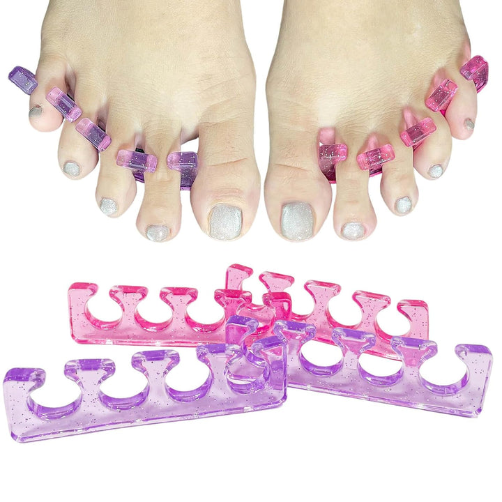 Toe Separators for Pedicure,Toe Separators for Women,Pedicure Toe Spacers for Separating Toenails or Nails,Easy Finger and Toenail Polish Grooming,Soft Gel Toe Spacers Pedicure Kit.
