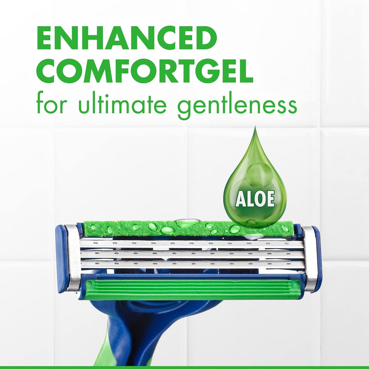 Sensor3 Sensitive Men'S Disposable Razor, 4 Razors