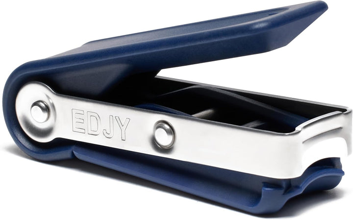 Fingernail Cutter - Precision Stainless Steel Nail Cutter for Fingernails | Sharp Blade, Ergonomic Design, Durable & Rust-Resistant | Ideal for Men and Women |  Blue