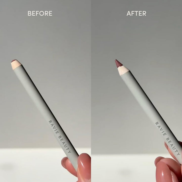 Lip & Eye Liner Pencil Sharpener – German Blade, Mess-Free Reservoir, Smooth Precise Tips for Lip & Eye Liners