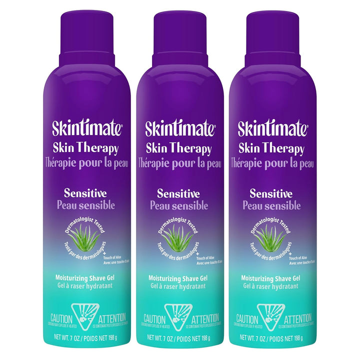 Skin Therapy Dry Skin Shave Gel for Women, 3 Pack |  Shaving Cream for Women, Womens Shaving Cream, Shaving Foam, Womens Shave Gel, Pack of 3, 7Oz Each