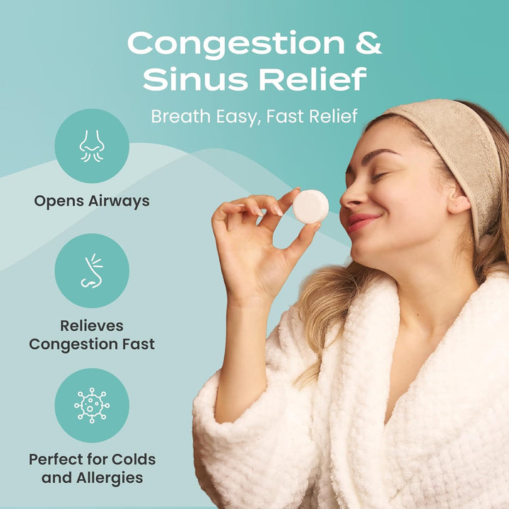 Shower Steamers Aromatherapy 15 Pack - Boo Basket Stuffers for Women, Christmas Stocking Stuffers for Men, Birthday Gifts, White Elephant, Relaxation, Self Care - Eucalyptus