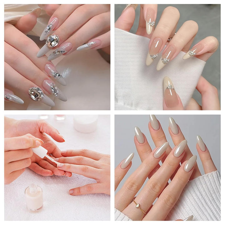 2PCS 3M False Nail Extension Fiber, Nail Extension Fibers Adjustable Shape Nails Lengthening Fibers Tools, DIY Fiberglass Nail Art Makeup Supplies for Home Salon