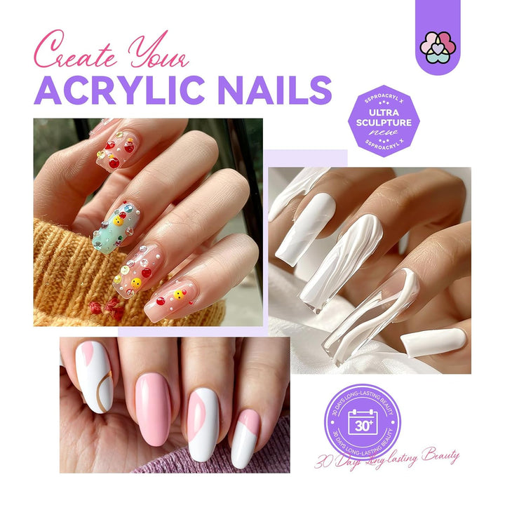 Monomer Acrylic Nail Liquid: 4 Oz Acrylic Monomer for Nails Extension with 12# Nail Brush Dappen Dish for Beginners DIY at Home Professional Salon Use