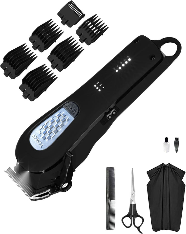 Hair Clippers for Men Professional Clippers for Men Cordless&Corded Barber Clippers for Hair Cutting & Grooming. Rechargeable Hair Trimmer Kit for Household (Red)