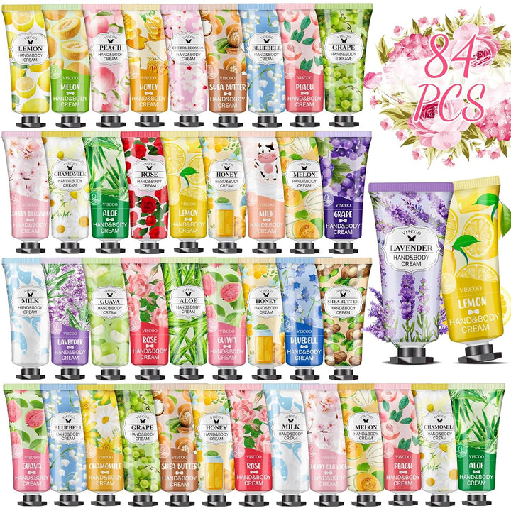 7 Pack Hand Cream Gifts Set for Women,Stocking Stuffers for Women,Teengirls,Christmas Gifts Bulk Gifts,Small Gifts,Mini Moisturizing Hand Lotion Travel Size in Bulk for Dry Cracked Hands