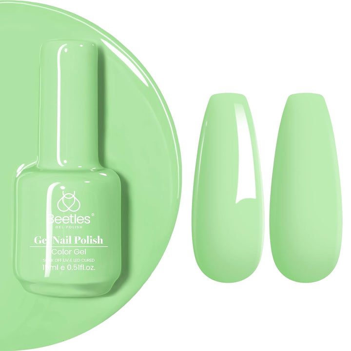 Beetles Black Gel Polish, 1 Pcs 15Ml Audrey Black Nail Polish Color Gel Nail Polish Halloween Nails Soak off Art Manicure Salon DIY Uv Lamp Nail Design Decoration at Home