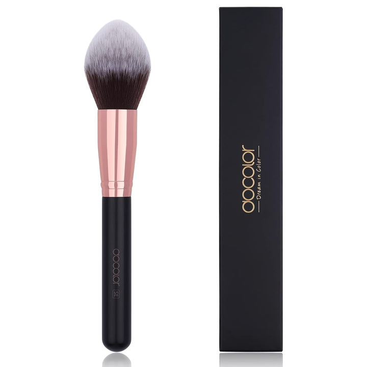 Fan Brush Finishing Powder Brush Multi-Use Brush for Face and Body Professional Highlighting Blush Powder Bronzer Cheekbones Make up Brushes Perfect for Spray Tan Powder Synthetic Hair Soft