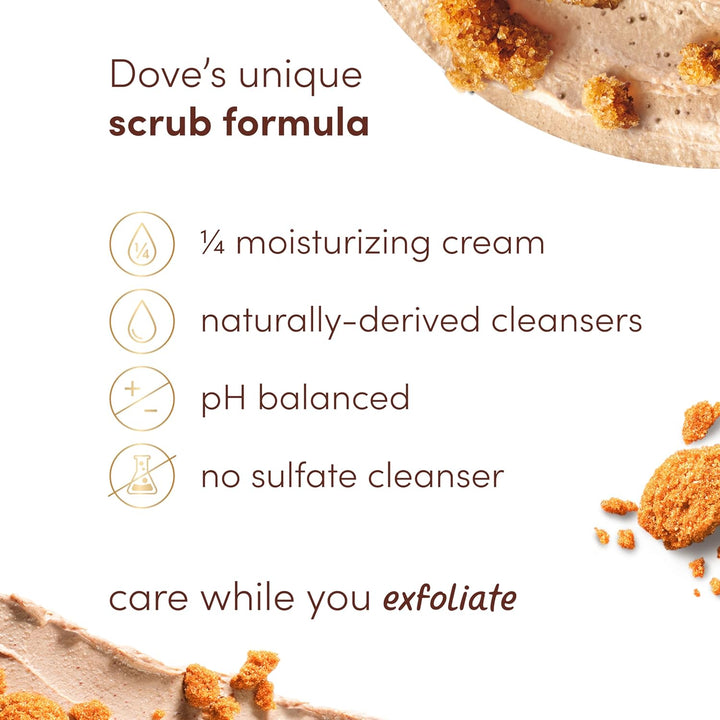 Brown Sugar and Coconut Butter Body Scrub Exfoliates and Deeply Nourishes for Smooth, Radiant Skin 15 Oz