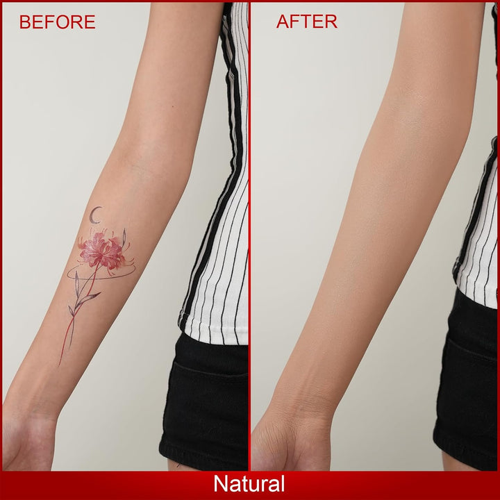 Body Coverage Perfector - Tattoo Cover up Makeup,Body Foundation,Waterproof No Transfer Leg & Body Makeup (Natural)