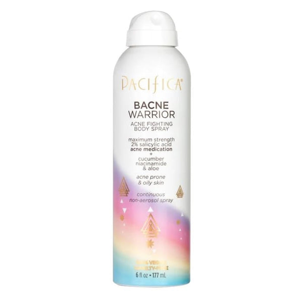 Bacne Warrior - Bacne Salicylic Acid Spray, Back Acne Treatment Spray with 2% Salicylic Acid, Niacinamide, and Aloe, Body Acne Warrior for Body, Chest, and Back, Dermatologist Tested- 6 Fl Oz