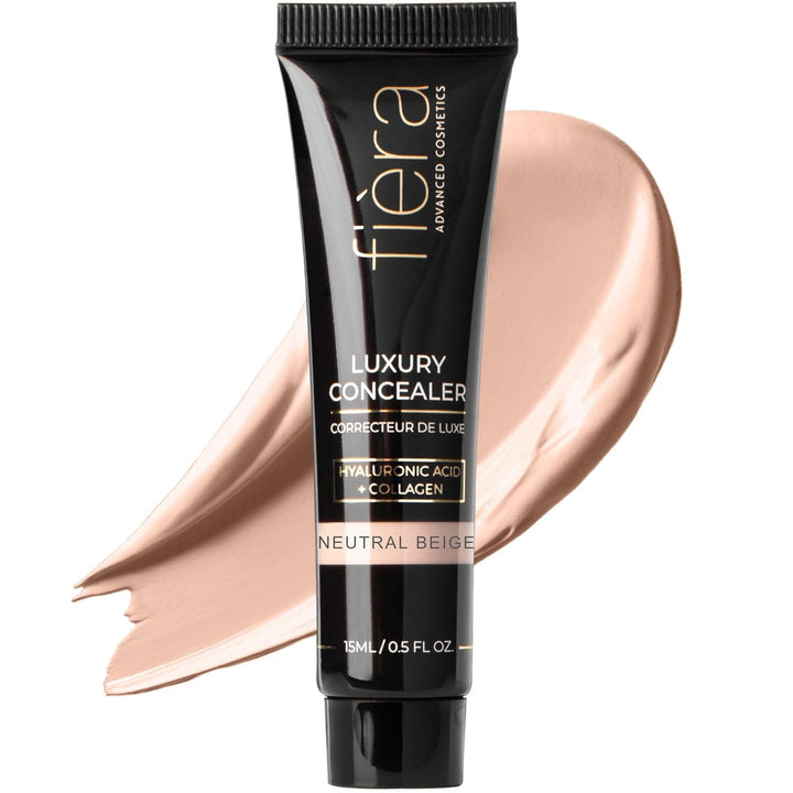 Luxury Concealer & Foundation with Anti-Aging Ingredients - Full Coverage for Dark Circles, Wrinkles, Fine Lines, and Spots, All-Day Wear for Mature Skin - Bisque, 0.5 FL. OZ. / 15 ML